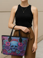 Crimson Flora Classic Shopper Tote LB0HH022