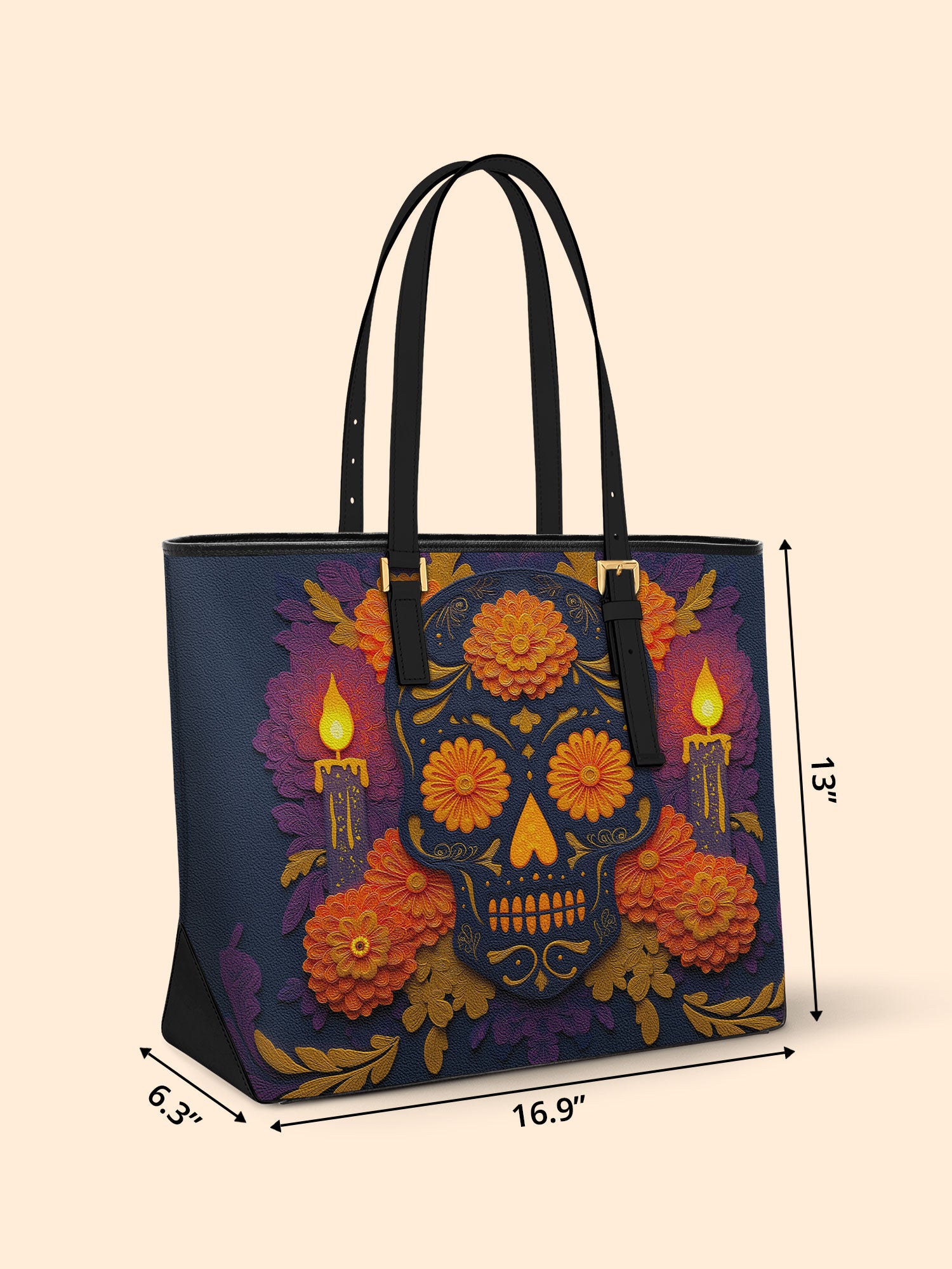 Lit Offering Sleek Leather Tote LB0TD023