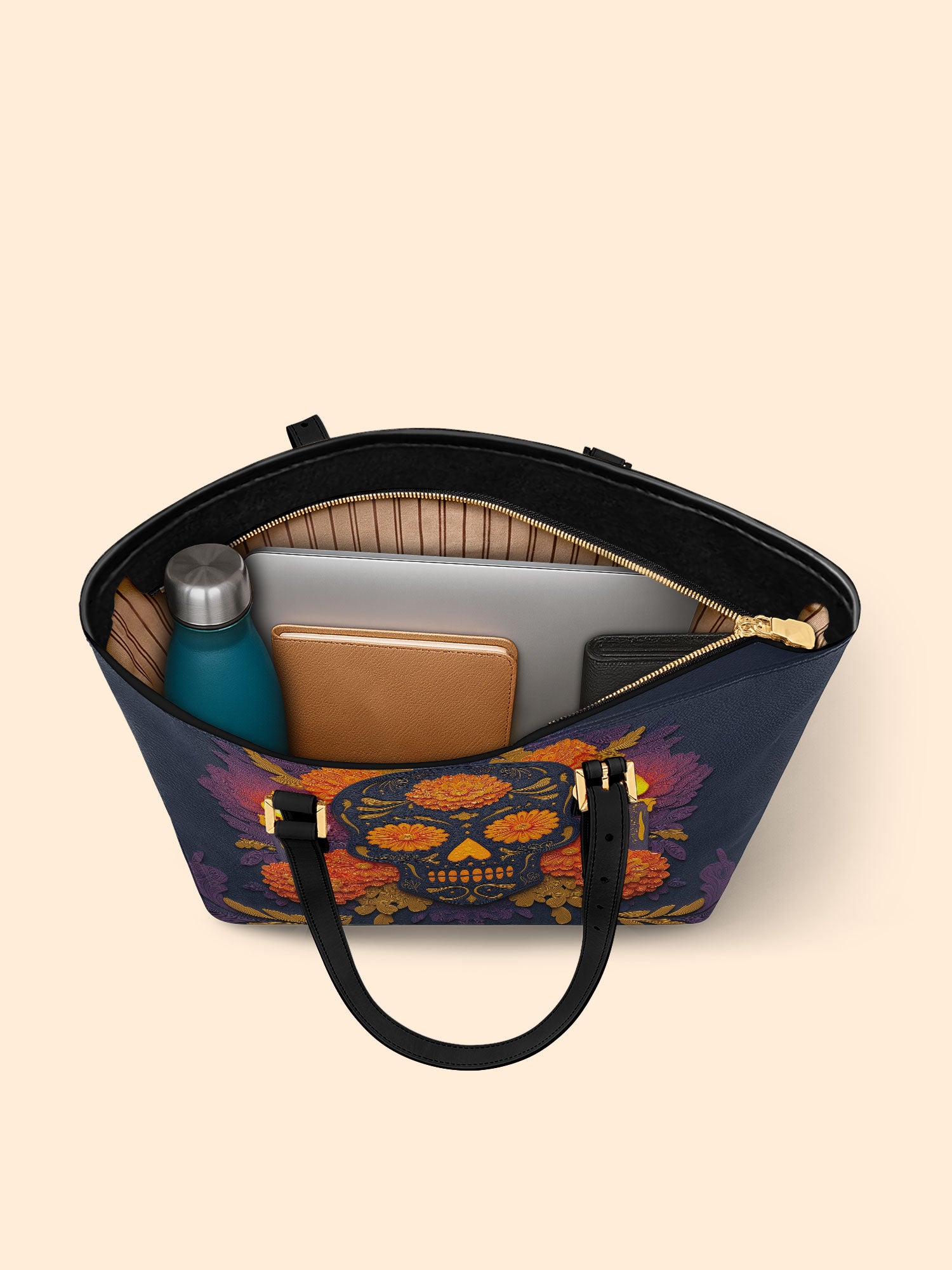 Lit Offering Sleek Leather Tote LB0TD023