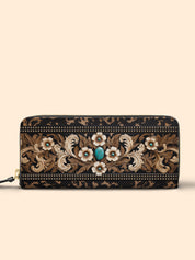 Teal Requiem Slimline Zippy Wallet LB0XD021