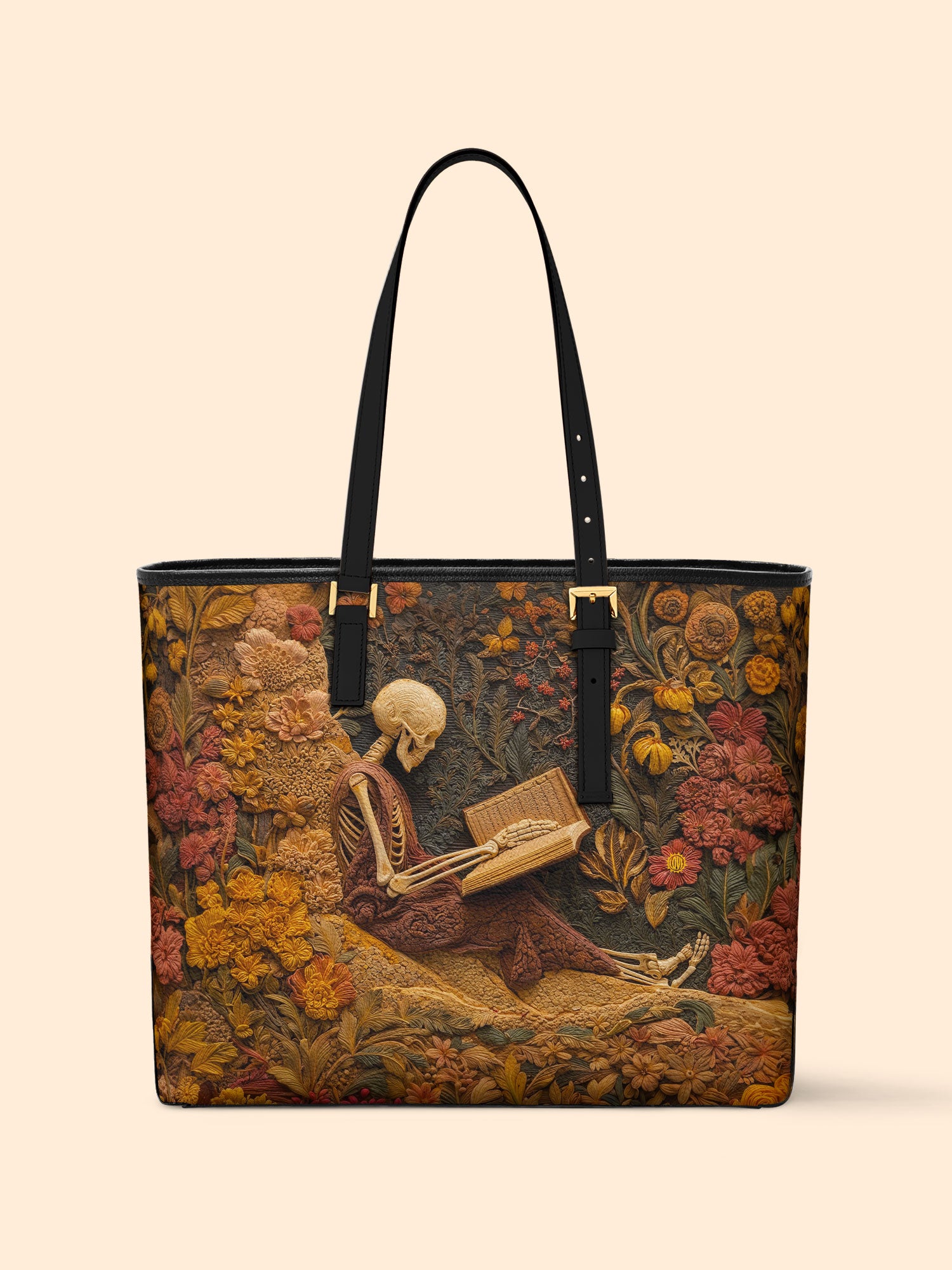 The Reader Beneath Sleek Leather Tote LB0TD026