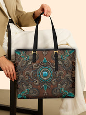 Desert Jewel Sleek Leather Tote LB0XD001