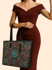 Desert Jewel Sleek Leather Tote LB0XD001