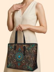 Desert Jewel Sleek Leather Tote LB0XD001