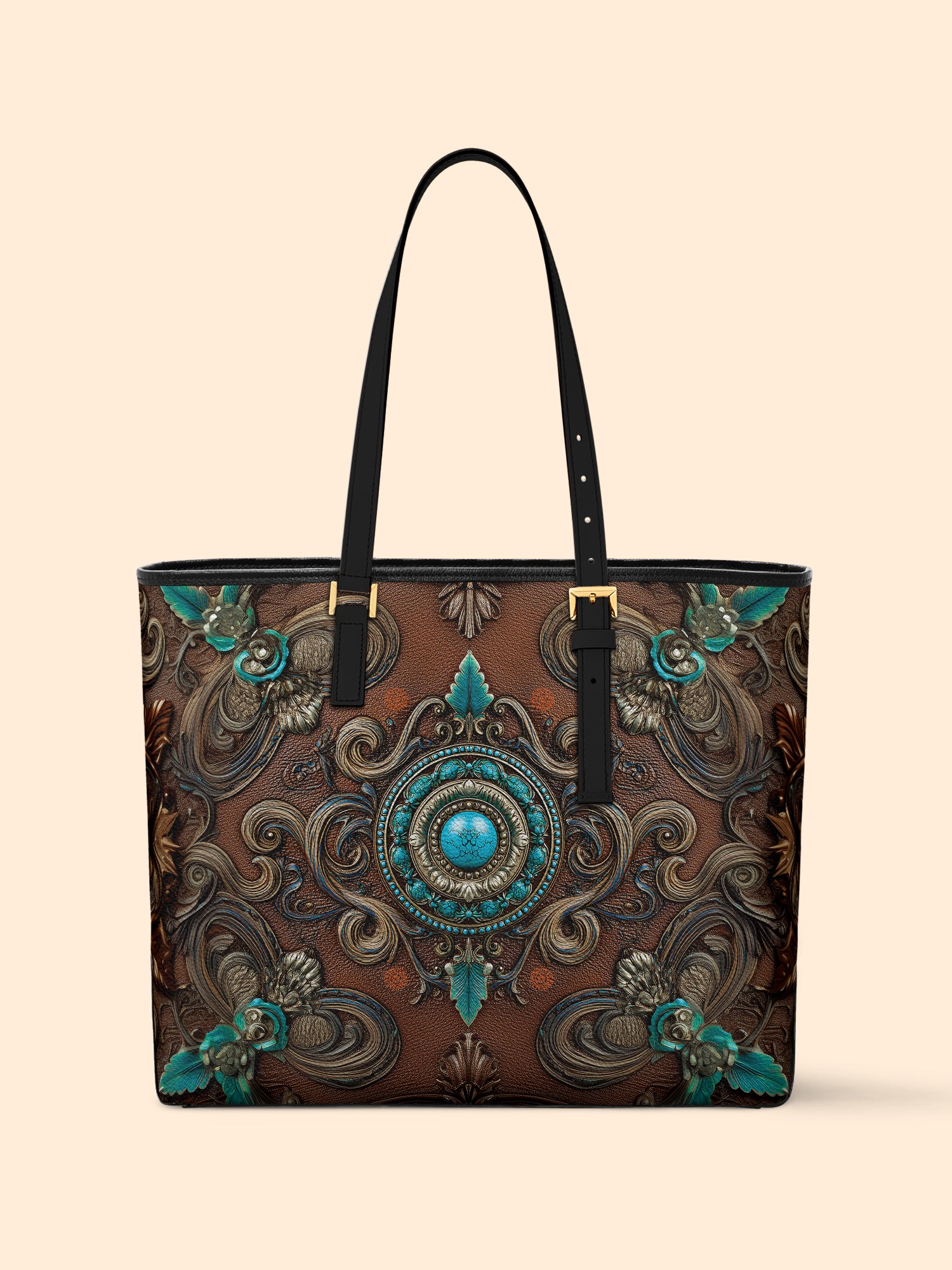 Desert Jewel Sleek Leather Tote LB0XD001