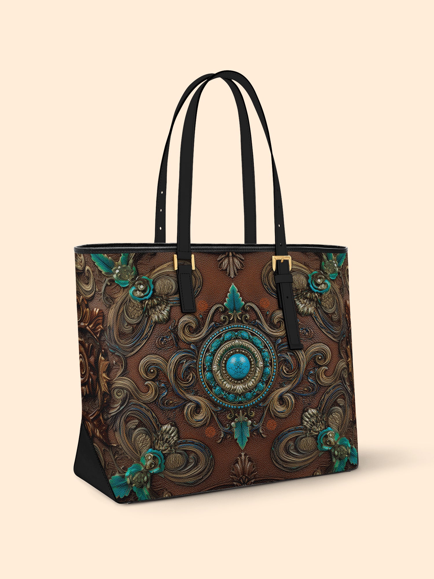 Desert Jewel Sleek Leather Tote LB0XD001