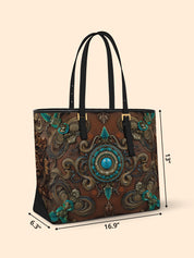 Desert Jewel Sleek Leather Tote LB0XD001