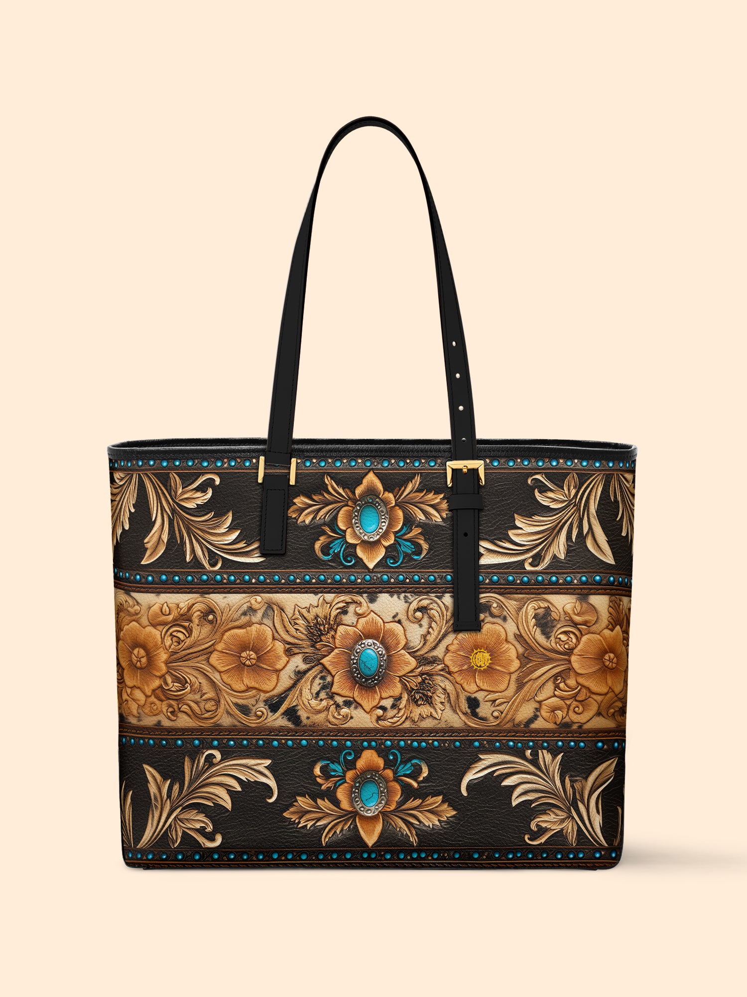 Ornate Frontier Sleek Leather Tote LB0XD002