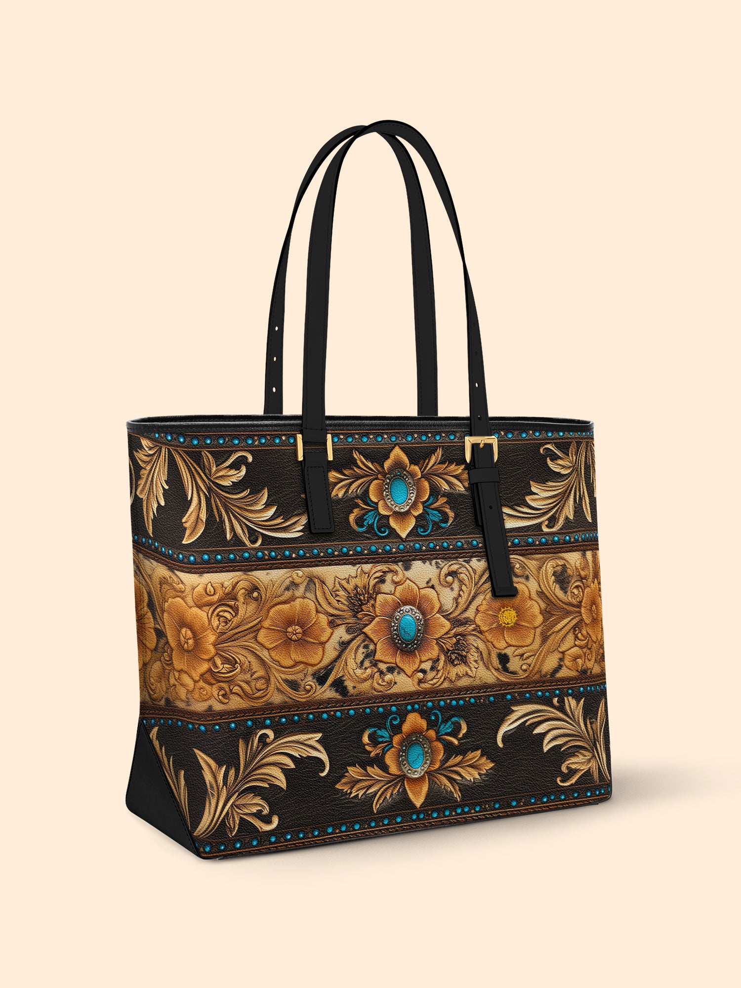 Ornate Frontier Sleek Leather Tote LB0XD002