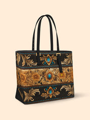 Ornate Frontier Sleek Leather Tote LB0XD002