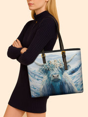 Snowy Highland Sleek Leather Tote LB0TD003