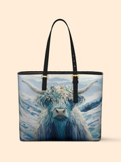 Snowy Highland Sleek Leather Tote LB0TD003