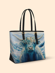 Snowy Highland Sleek Leather Tote LB0TD003