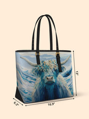 Snowy Highland Sleek Leather Tote LB0TD003
