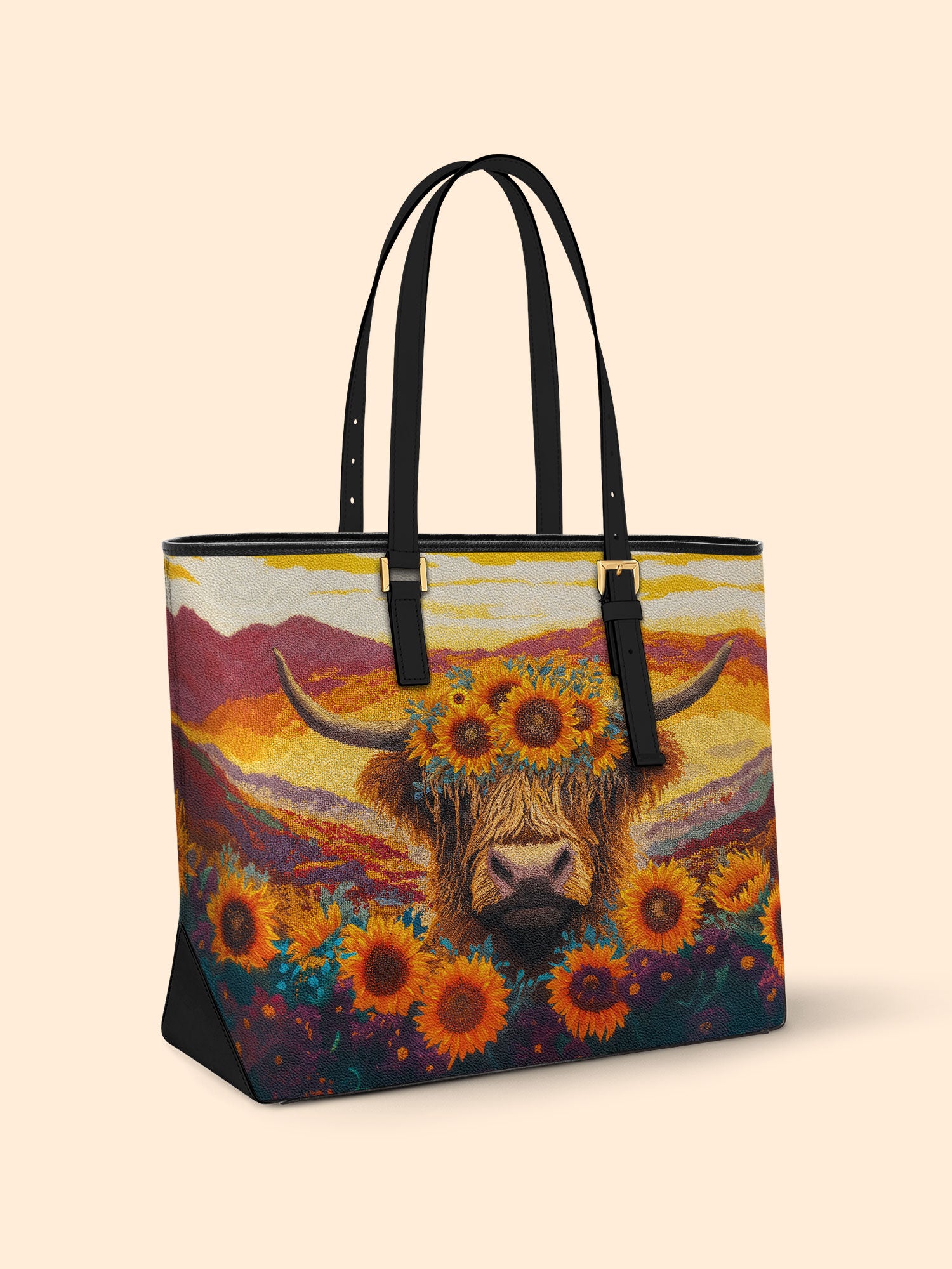 Mountain Charm Sleek Leather Tote LB0TD006