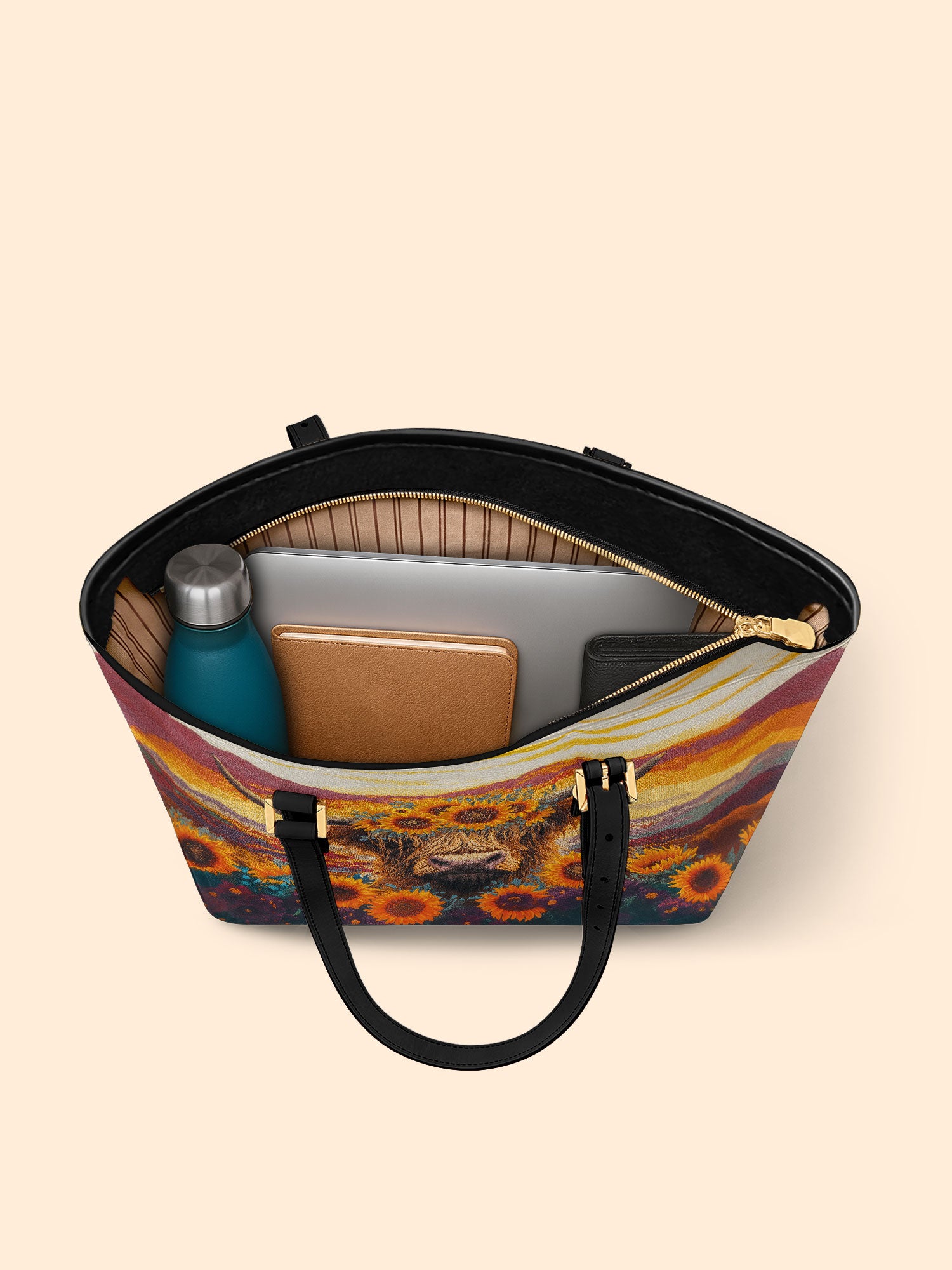 Mountain Charm Sleek Leather Tote LB0TD006