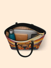 Mountain Charm Sleek Leather Tote LB0TD006