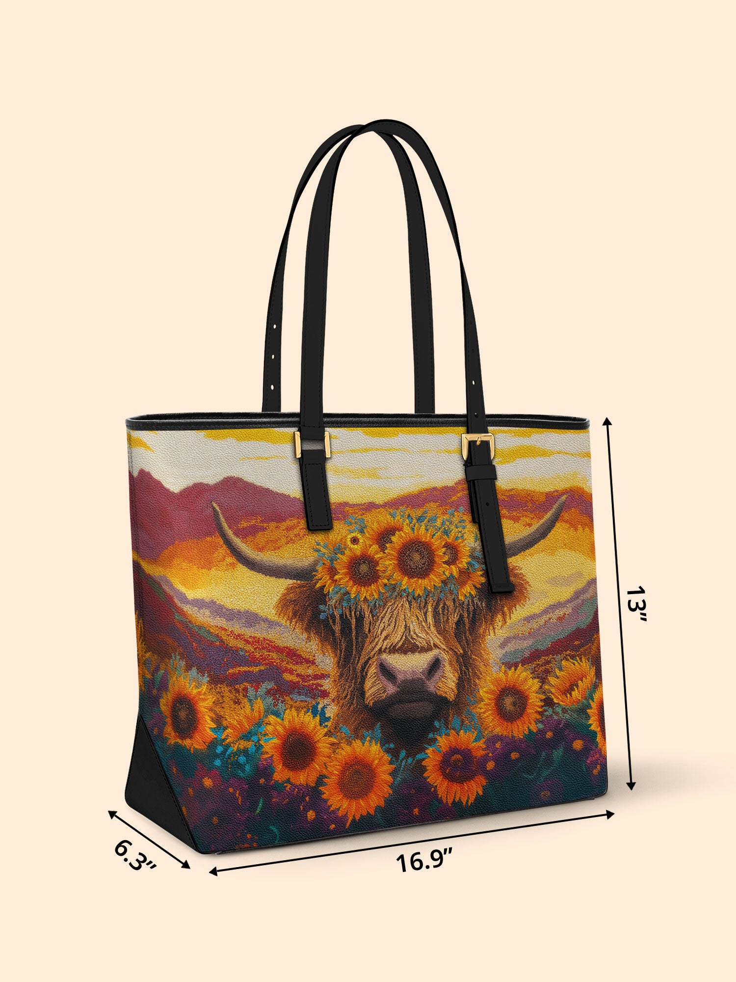 Mountain Charm Sleek Leather Tote LB0TD006