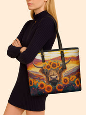Mountain Charm Sleek Leather Tote LB0TD006