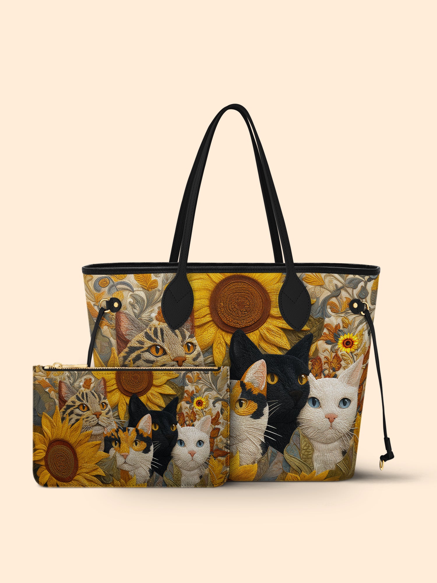 Meow Rushmore of Sunflower Cats Classic Shopper Tote LB0HH001