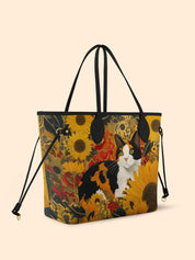 Sunflower Calico Cat Classic Shopper Tote LB0HH002