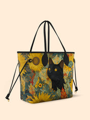 Sunflower Black Cat Classic Shopper Tote LB0HH004