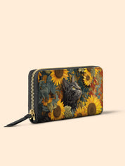 Sunflower Tabby Cat Slimline Zippy Wallet LB0HH008