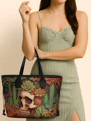 Cactus Bloom Classic Shopper Tote LB0XD007