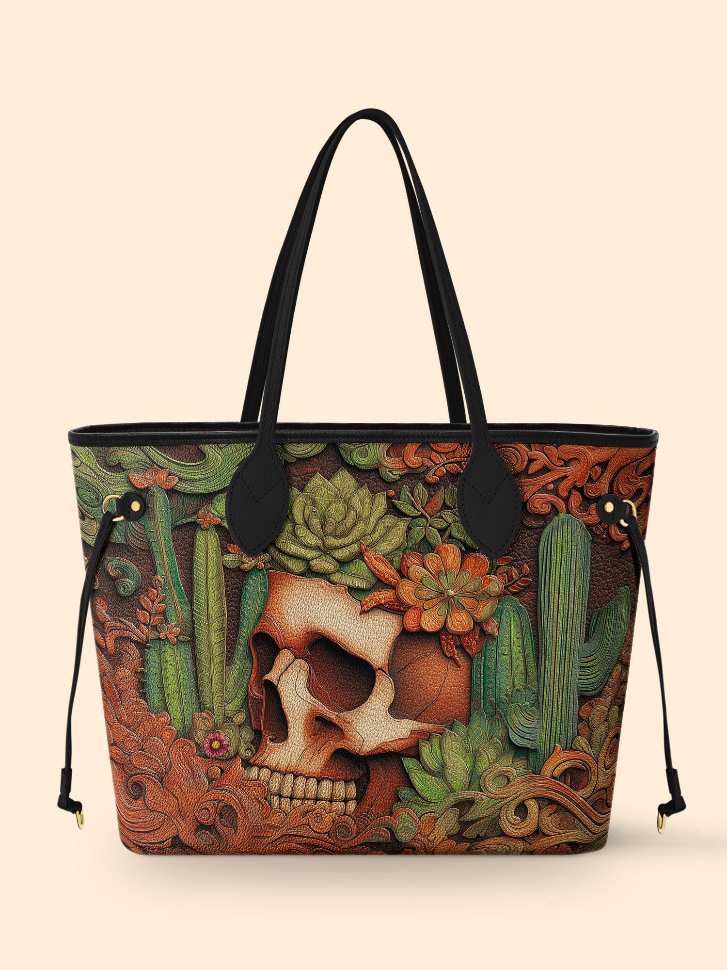 Cactus Bloom Classic Shopper Tote LB0XD007