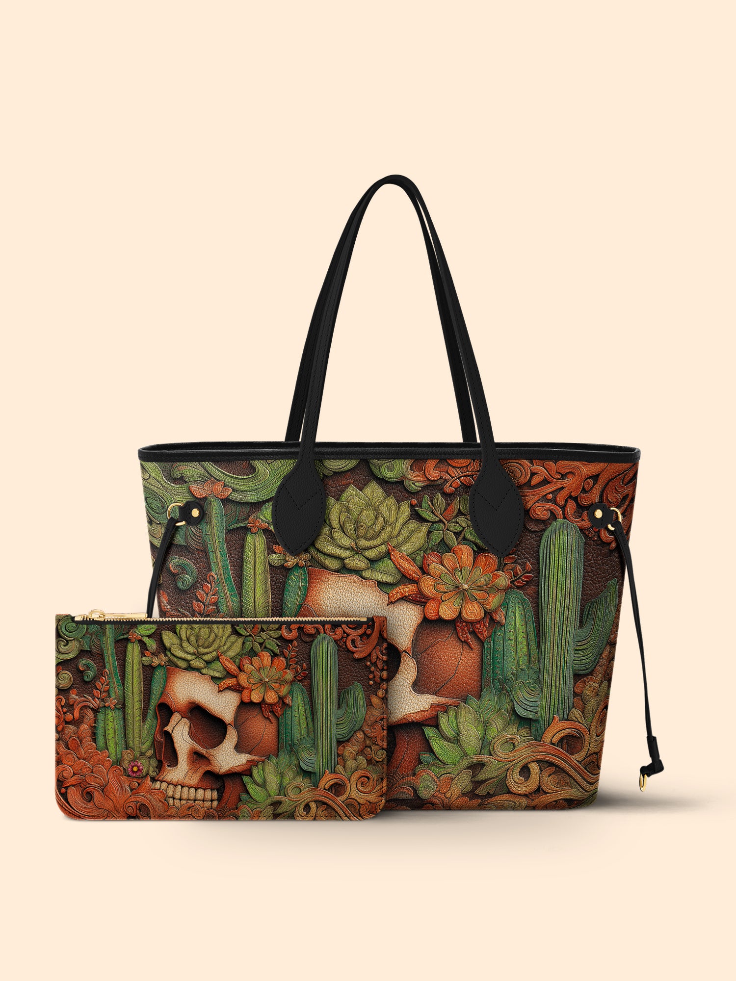 Cactus Bloom Classic Shopper Tote LB0XD007