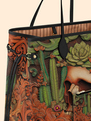 Cactus Bloom Classic Shopper Tote LB0XD007