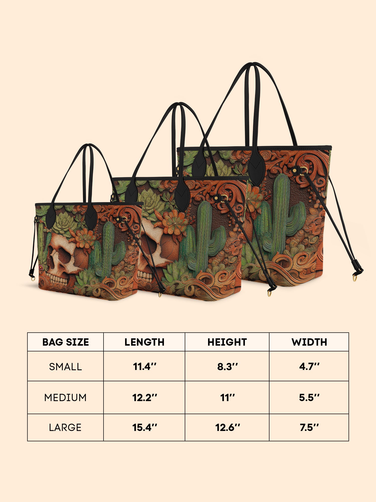 Cactus Bloom Classic Shopper Tote LB0XD007