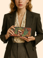 Cactus Bloom Slimline Zippy Wallet LB0XD014