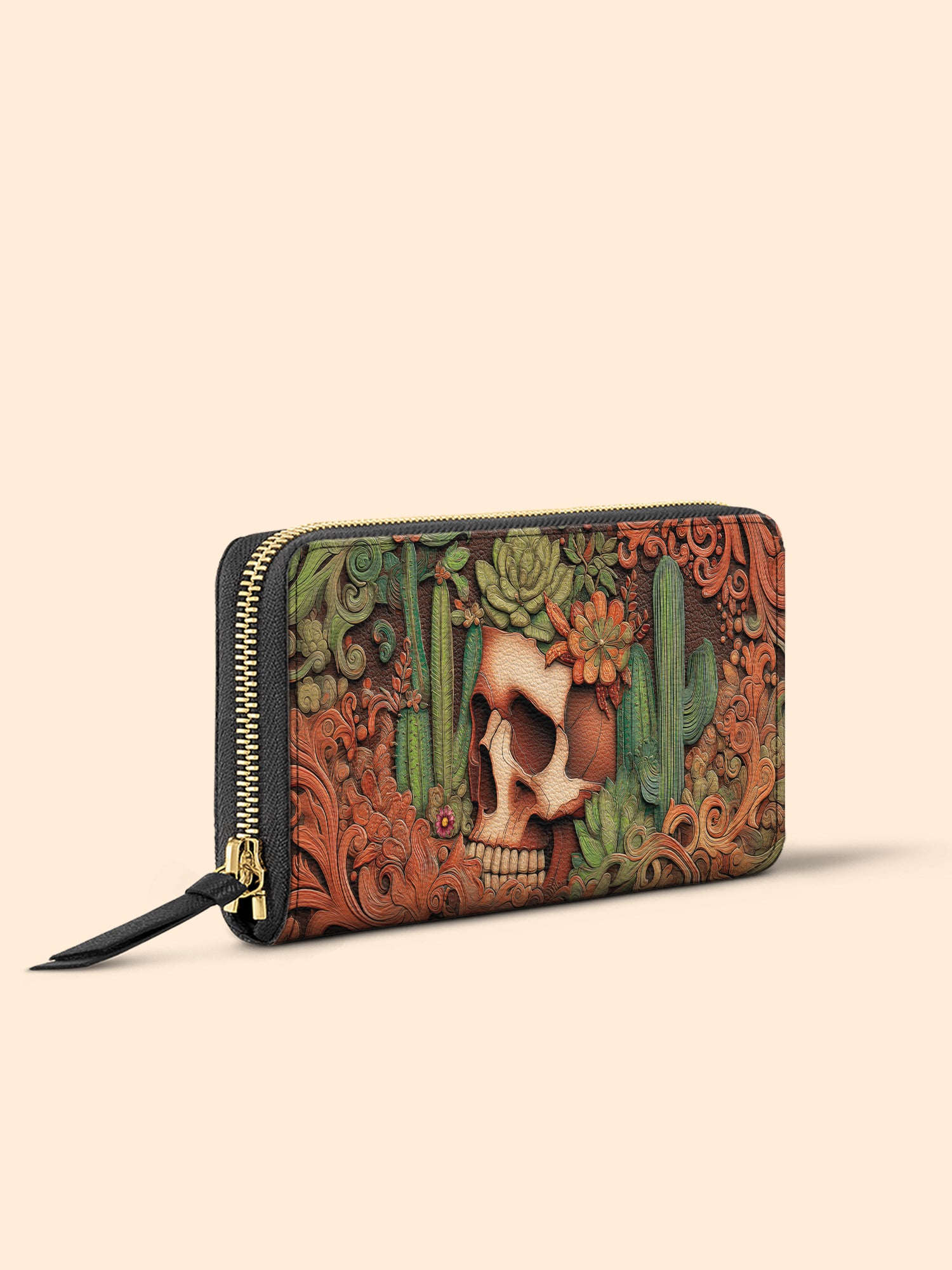 Cactus Bloom Slimline Zippy Wallet LB0XD014