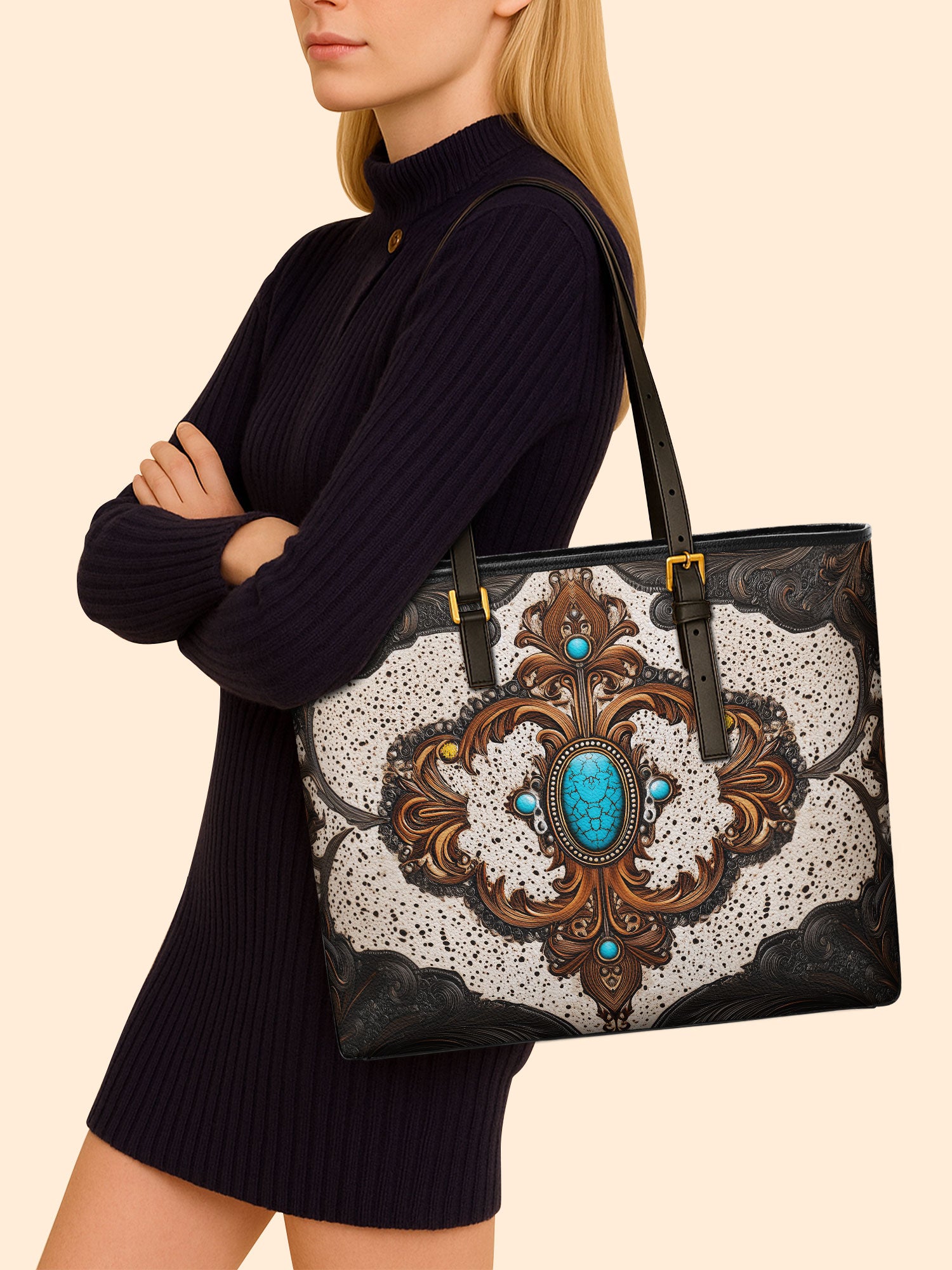 Heirloom Vale Sleek Leather Tote LB0XD018