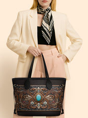 Azura Crest Classic Shopper Tote LB0XD015