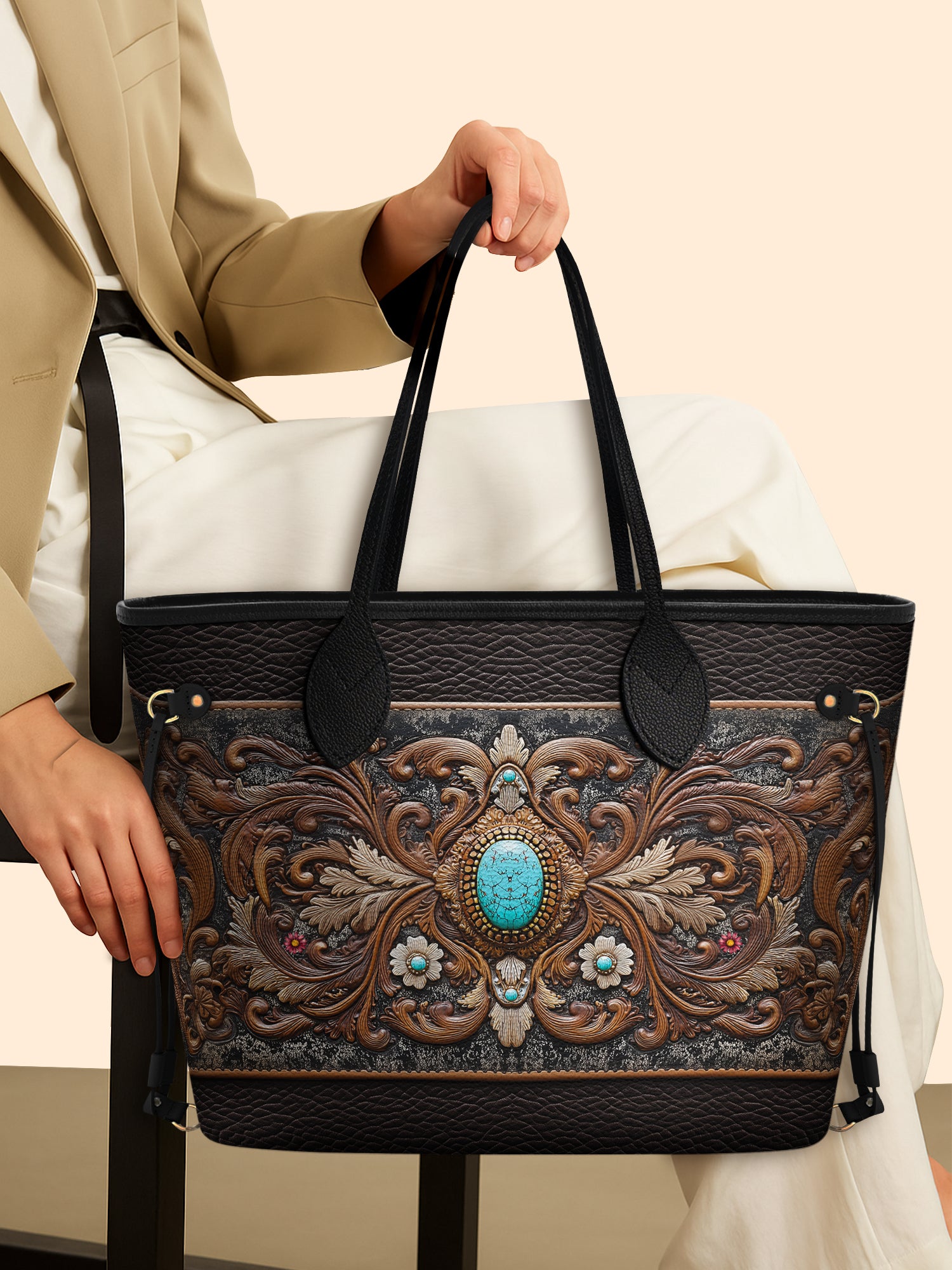 Azura Crest Classic Shopper Tote LB0XD015