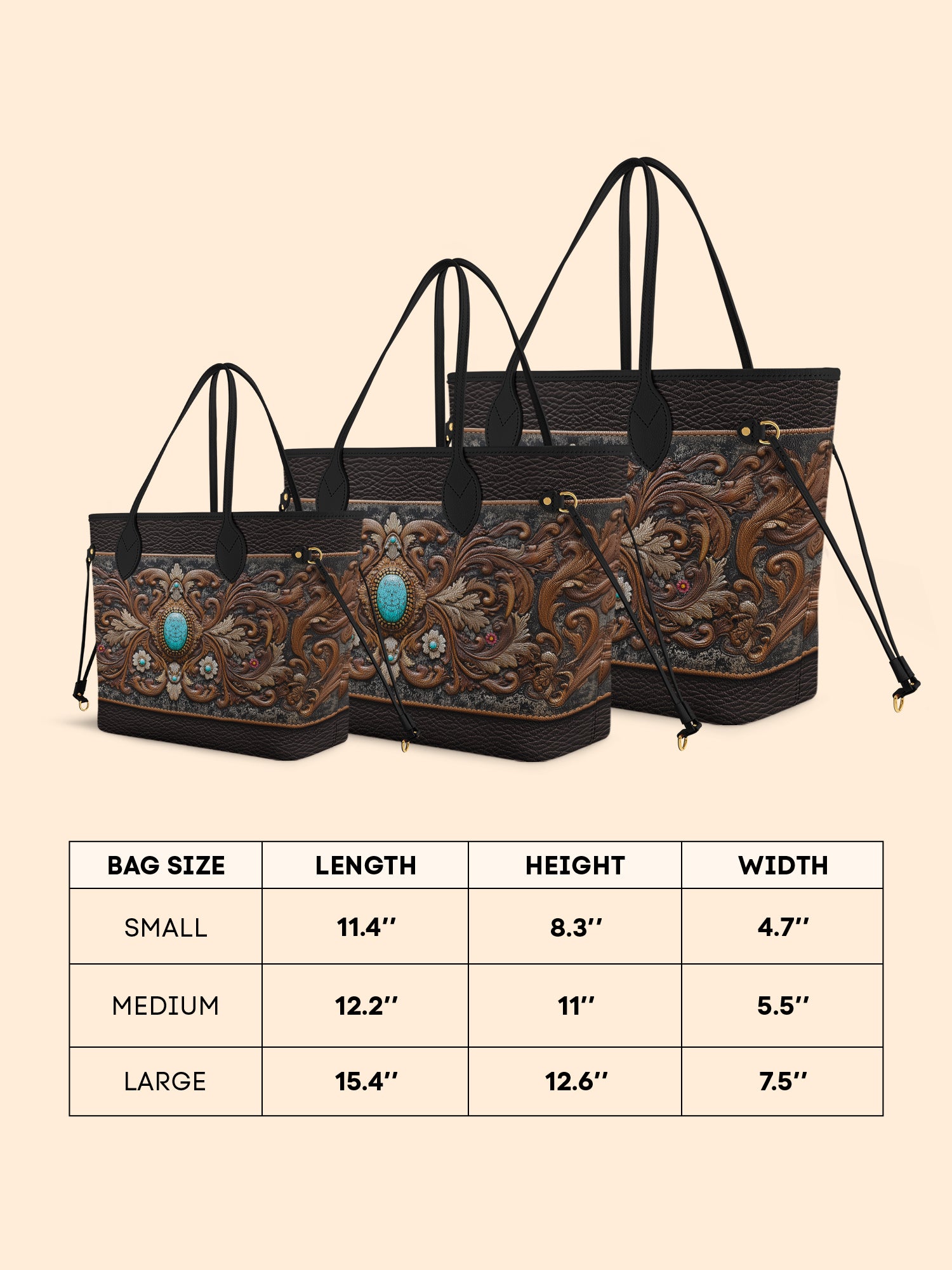 Azura Crest Classic Shopper Tote LB0XD015