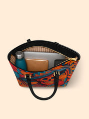 Sombrero Skull Sleek Leather Tote LB0TD020