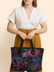 Floral Skull Classic Shopper Tote LB0HH019