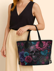 Floral Skull Classic Shopper Tote LB0HH019