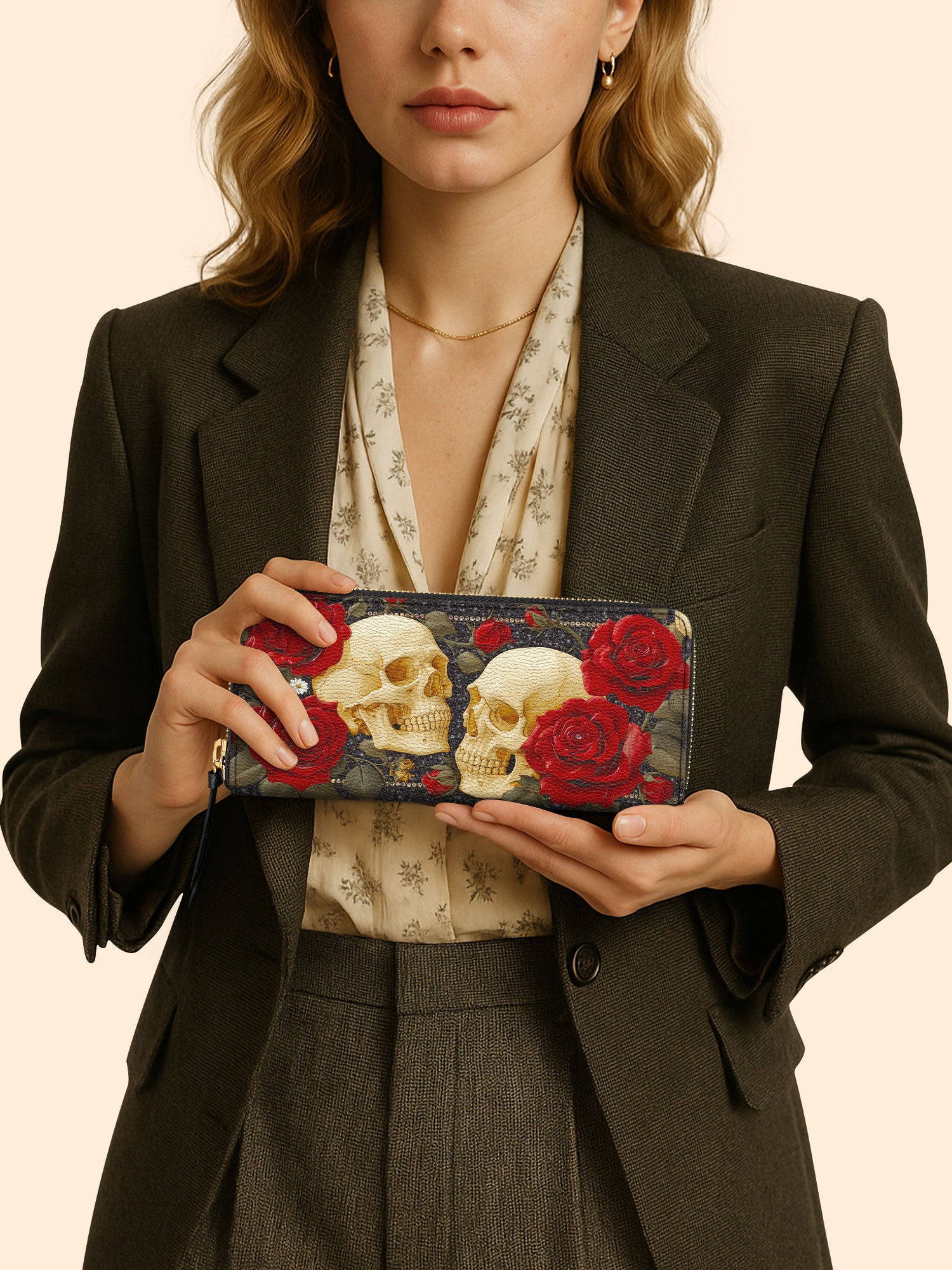 Enchanted Bone Slimline Zippy Wallet LB0XD048