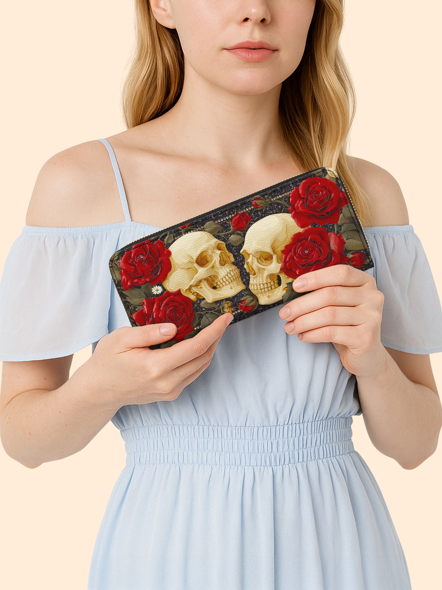 Enchanted Bone Slimline Zippy Wallet LB0XD048