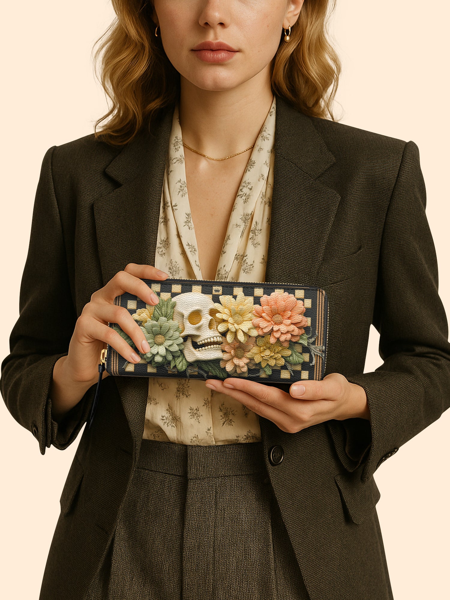 Sepulchra Bloom Slimline Zippy Wallet LB0XD034