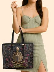 One More Chapter Sleek Leather Tote LB0TD027