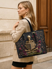 One More Chapter Sleek Leather Tote LB0TD027