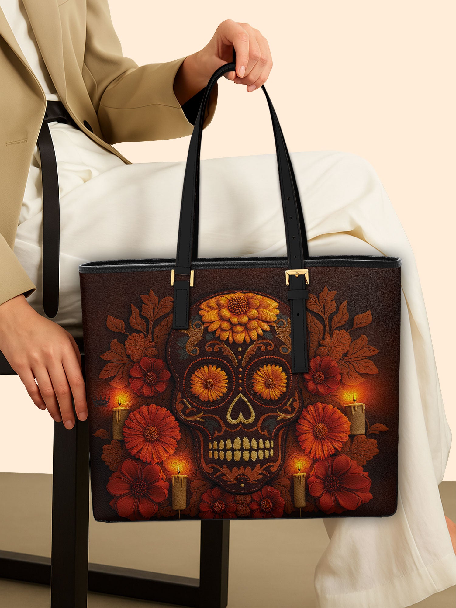 Sacred Wick Sleek Leather Tote LB0TD014