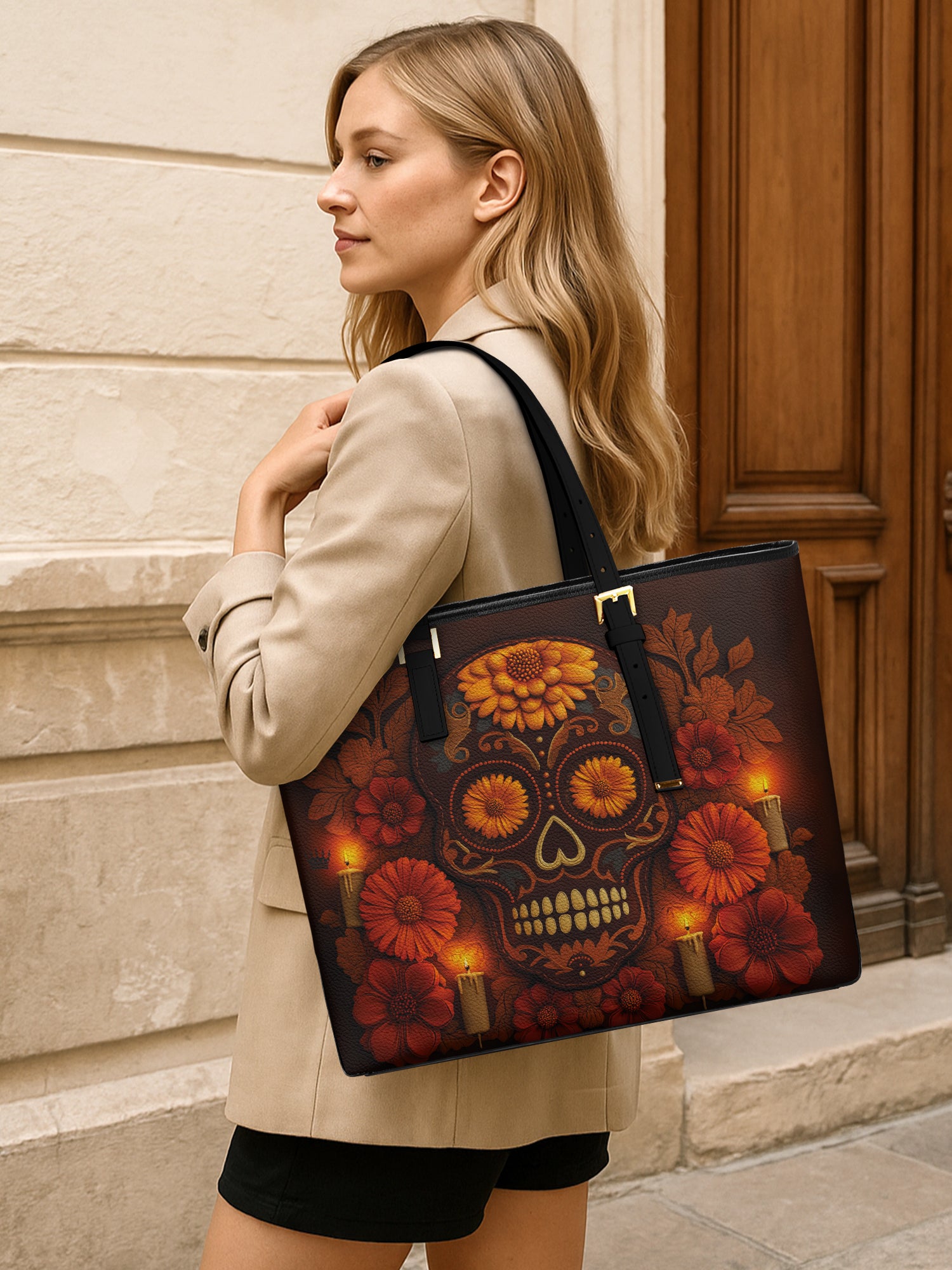 Sacred Wick Sleek Leather Tote LB0TD014