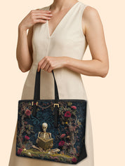 Wisdom In Silence Sleek Leather Tote LB0TD024