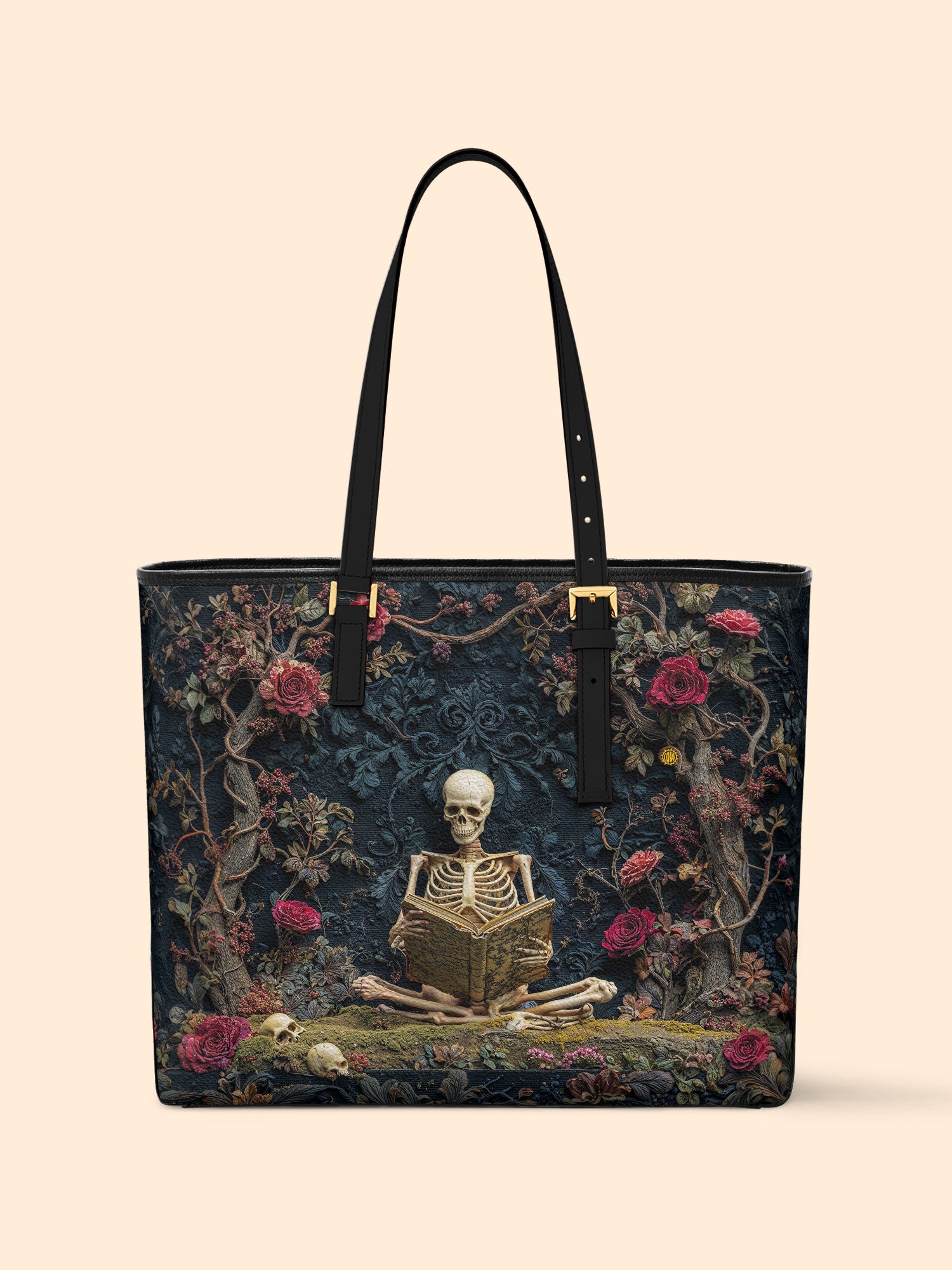 Wisdom In Silence Sleek Leather Tote LB0TD024
